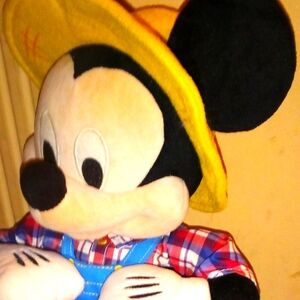 Vintage farmer Mickey mouse